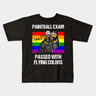 Funny Paintball Player Paint Balling Jokes Paintballer Sports Kids T-Shirt